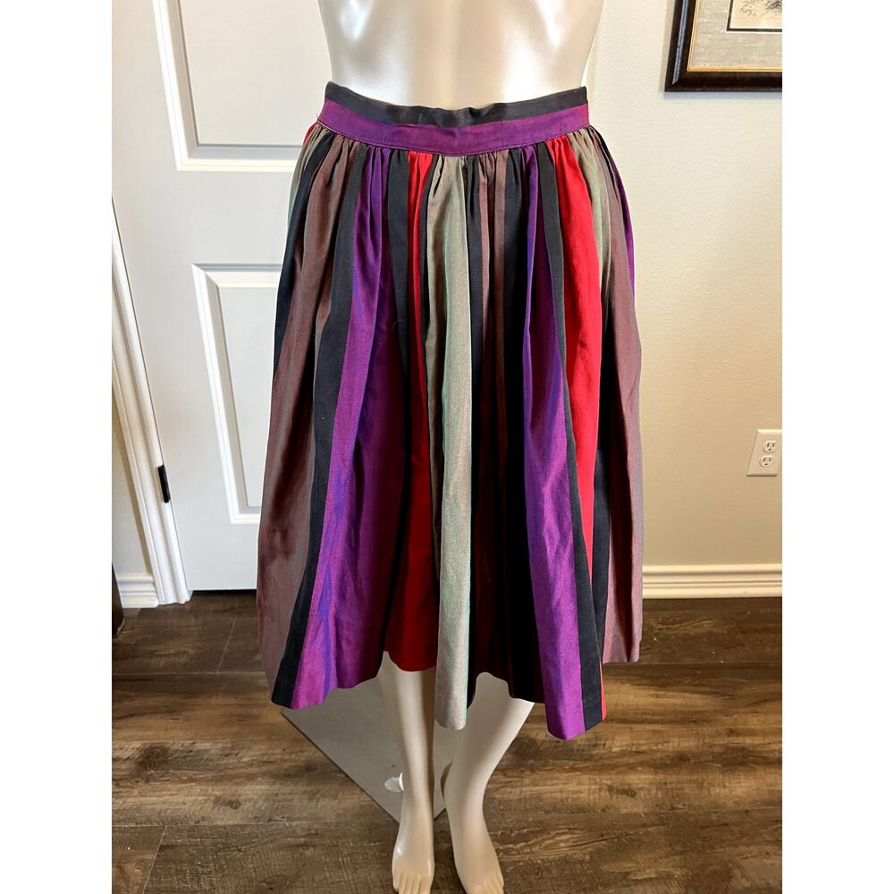 Vintage multicolor striped skirt